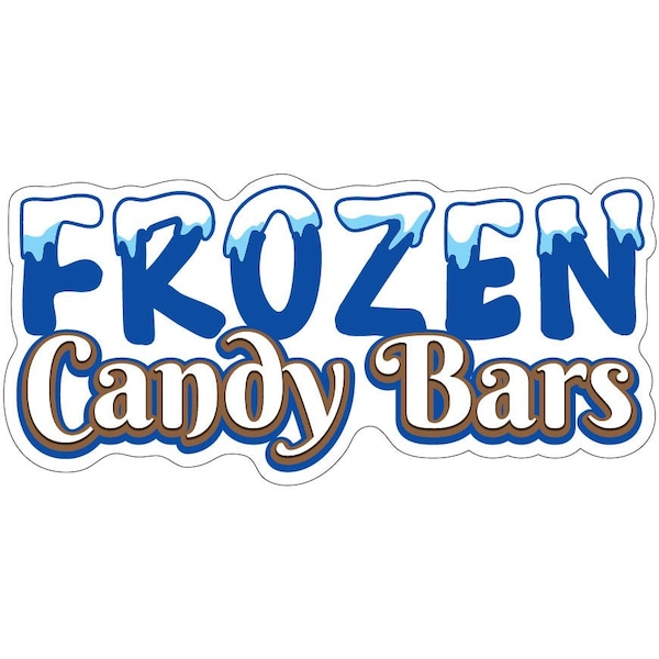 Signmission Frozen Candy Bars Decal Concession Stand Food Truck Sticker, 24" x 10", D-DC-24 Frozen Candy Bars19 D-DC-24 Frozen Candy Bars19 - main